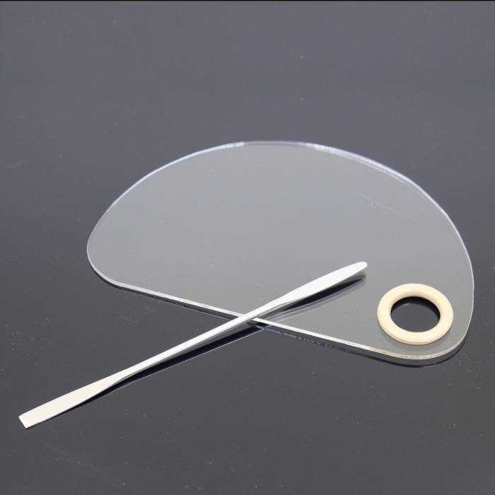 Clear Acrylic Makeup Mixing Palette-11