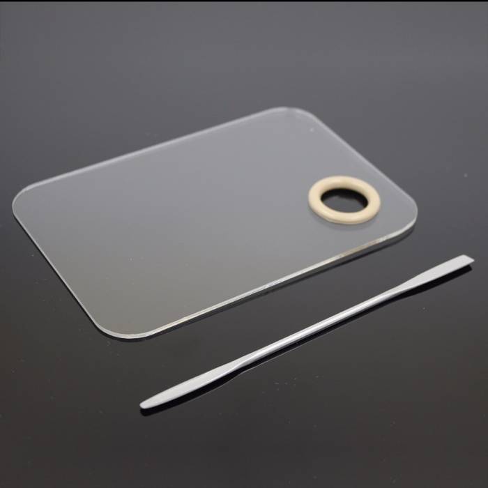 Clear Acrylic Makeup Mixing Palette
