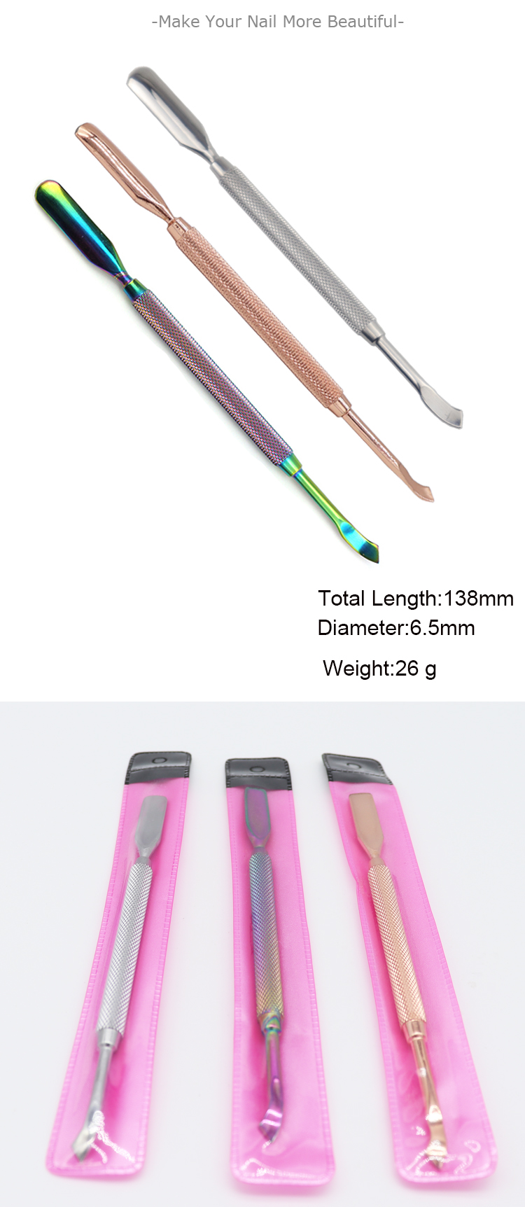 Detail Description of Cuticle Pusher UV Gel Polish Remover