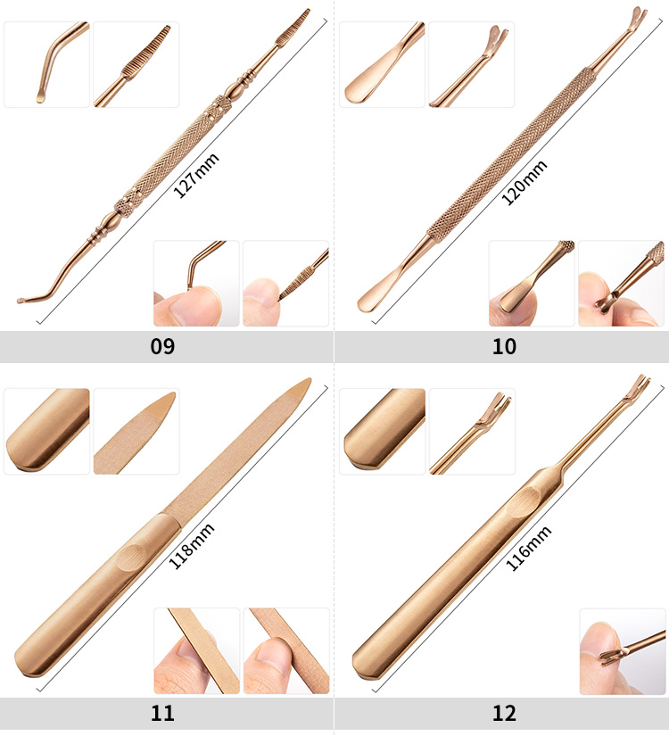 Detail description of Multiple type Nail Art Cuticle Pusher Cleaning-2