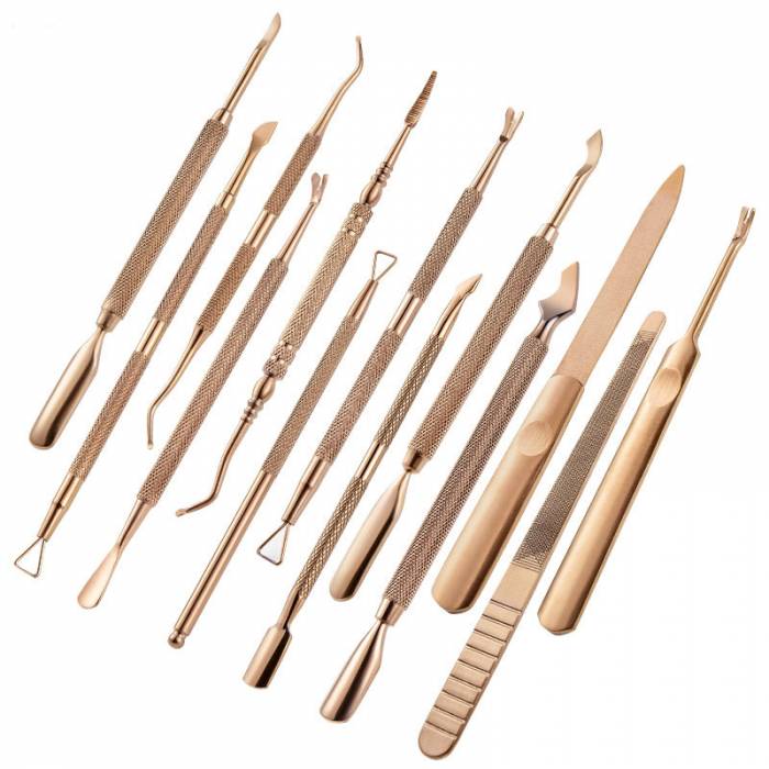 Multiple type Nail Art Cuticle Pusher Cleaning-3