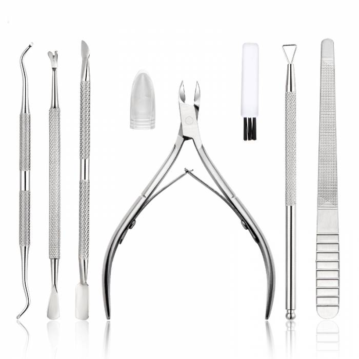 7Pcs cuticle cutter nail pusher set